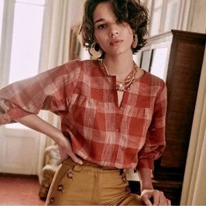 FALL!! 🍁 SEZANE DIDO linen top size 36 / small - medium